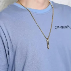 Snow halssmykke forgyldt