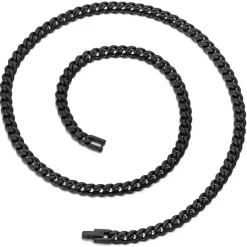 Solit halskæde i sort blackcoat.