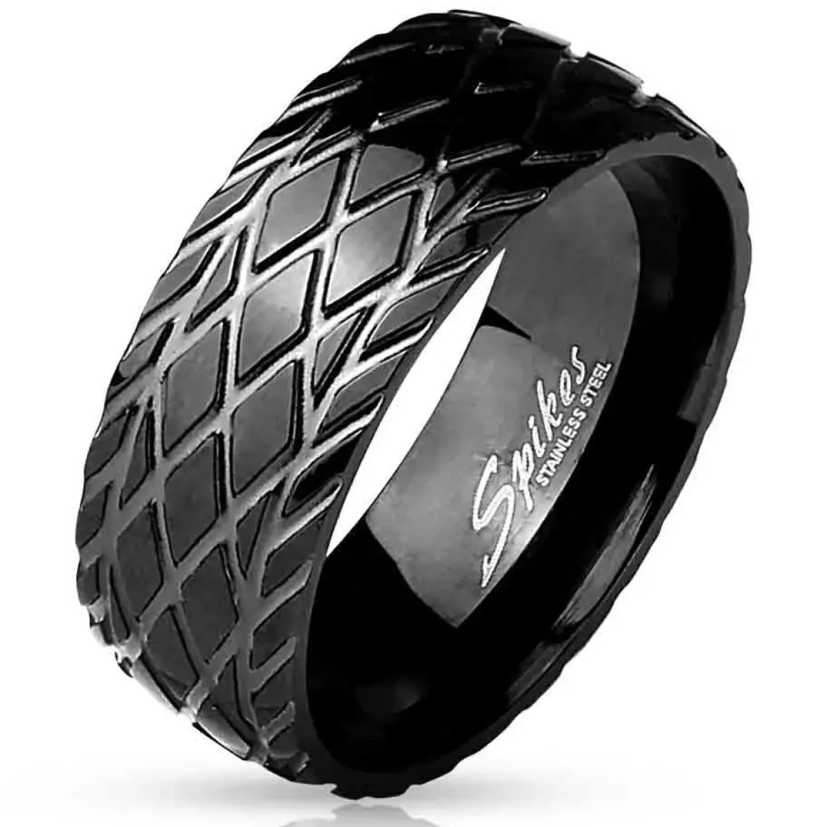 Sort Dome herrering i stål IP blackcoat.