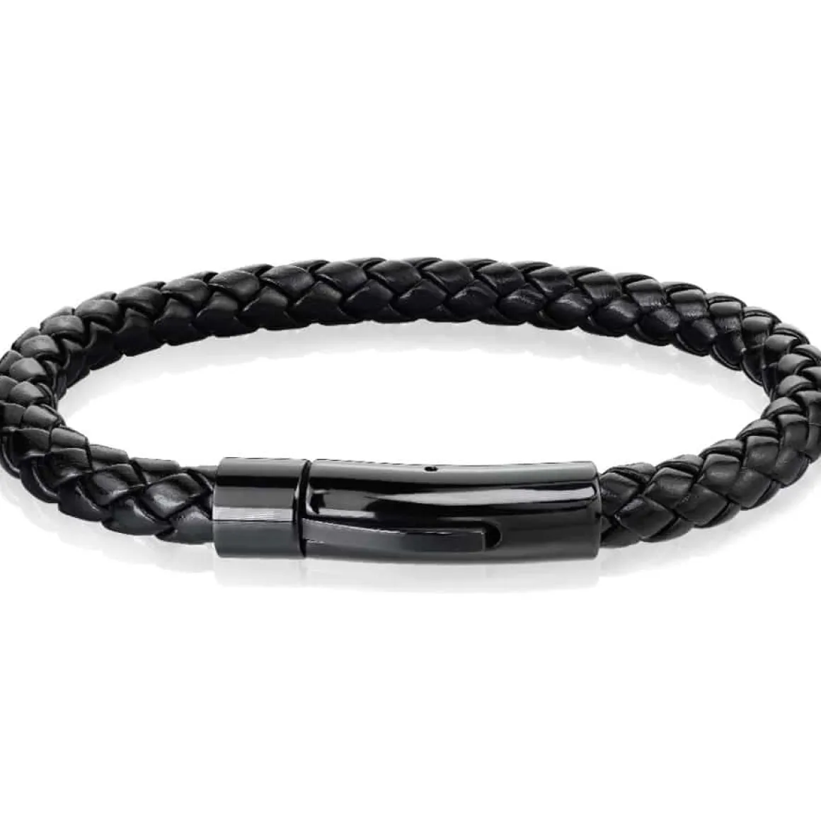 Sort IMT læderarmbånd - XT design