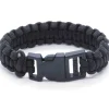 Sort paracord armbånd 20,5 cm