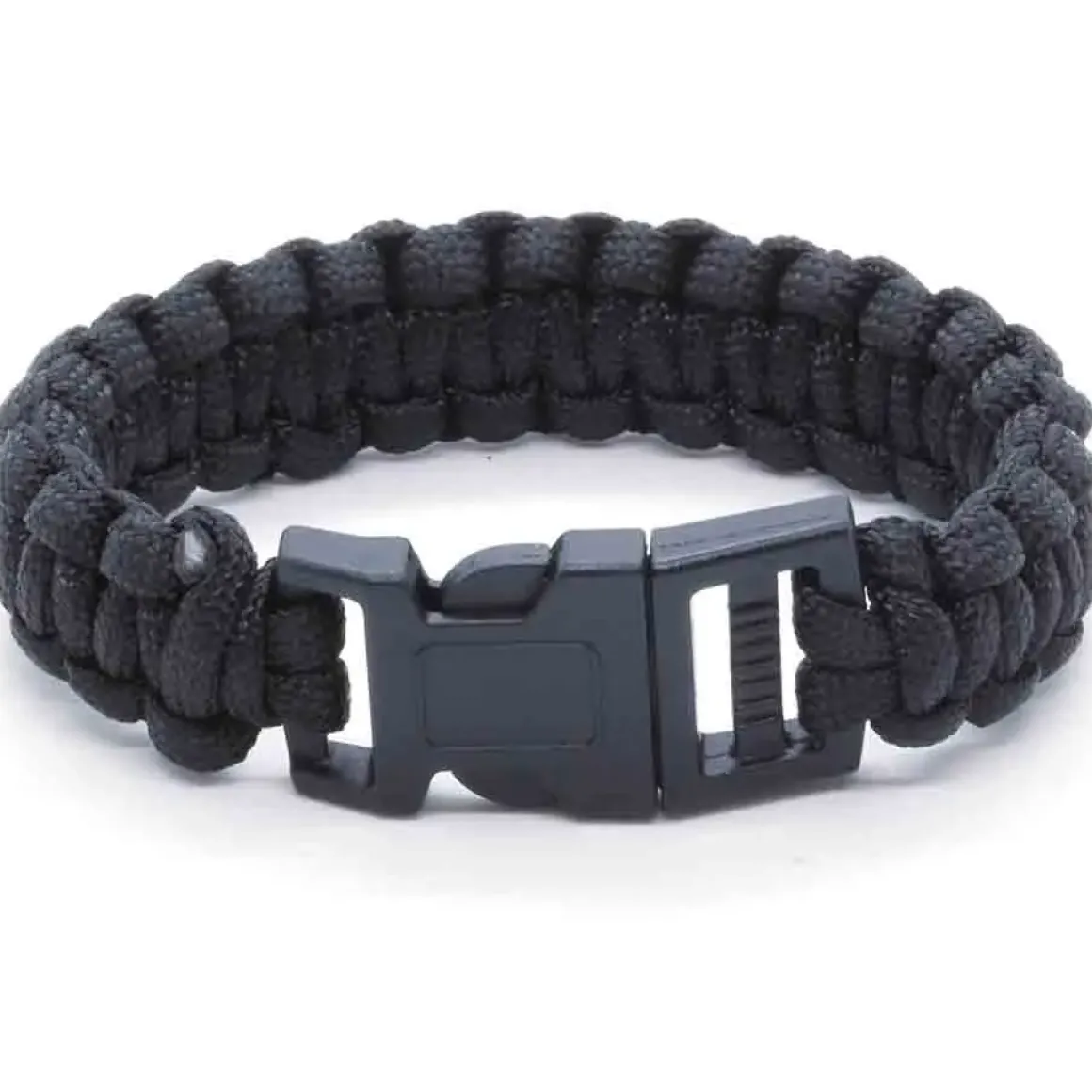 Sort paracord armbånd 20,5 cm