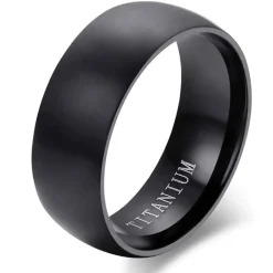 Sort titanium ring