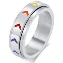 Spinning pride LGTB+ ring