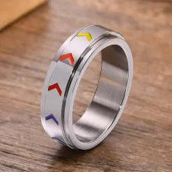 Spinning pride LGTB+ ring