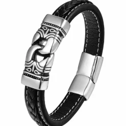 SPTZ Armbånd i Imt. læder og stål