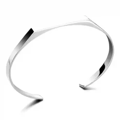 Steel Edge Bangle – Minimalistisk Herrearmbånd PVD belagt 18K (5 mm)