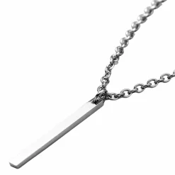 Stiff blade halssmykke i rustfri stål