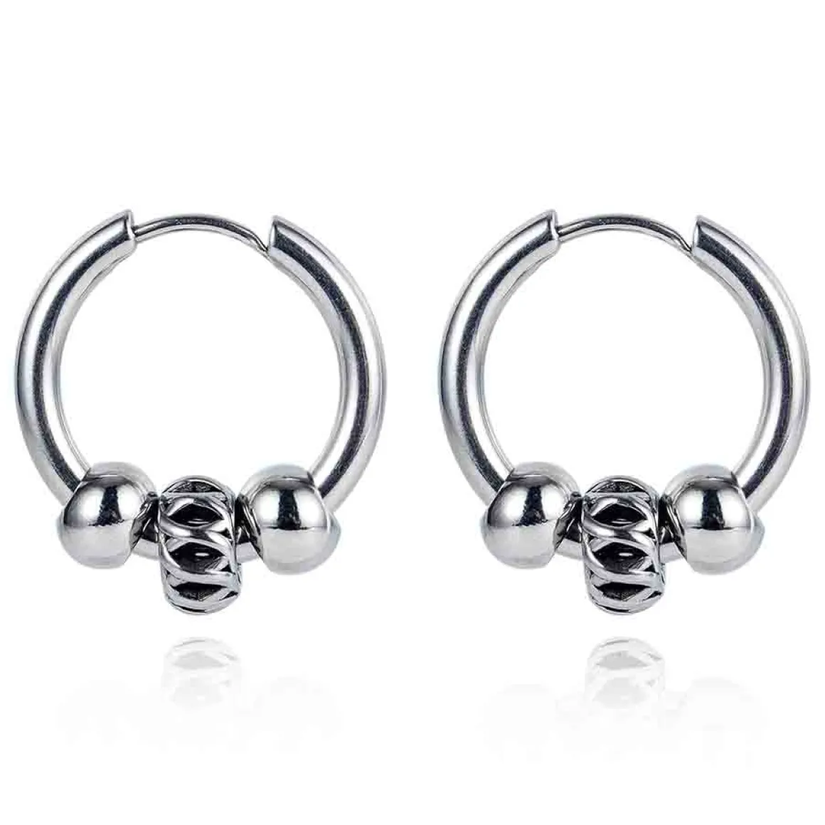 Stål ørering trible