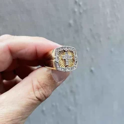 Stor flot ring PVD Gold