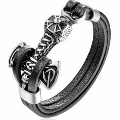 Thors-hammer armbånd steel