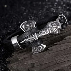 Thors-hammer armbånd steel