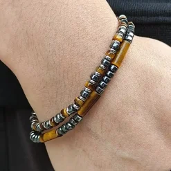 Tiger eye armbånd 2 stk.