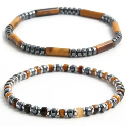 Tiger eye armbånd 2 stk.