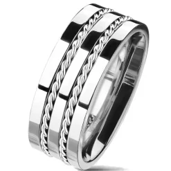 Titanring med tvist line