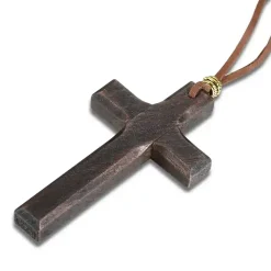 Trækors med lædersnor Brun