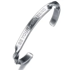 Tvistet Armbånd i oxy stål