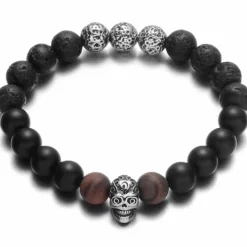 Vesuviante perlearmbånd natur